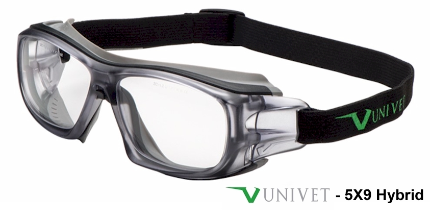 UNIVET 5X9 'Hybrid' prescription safety glasses